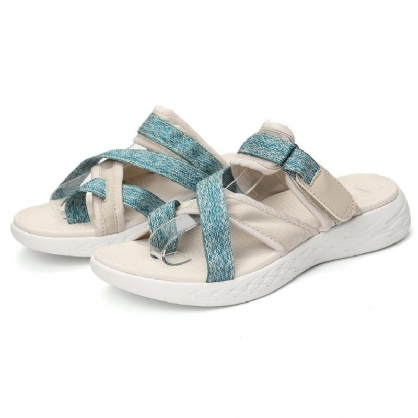 Dames Casual Clip Toe Klittenband Sport Slippers