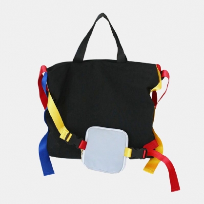 2 Pcs Vrouwen & Mannen Nylon Sport Hippie Patchwork Slijtvaste Telefoon Tas Crossbody Tas Schoudertas