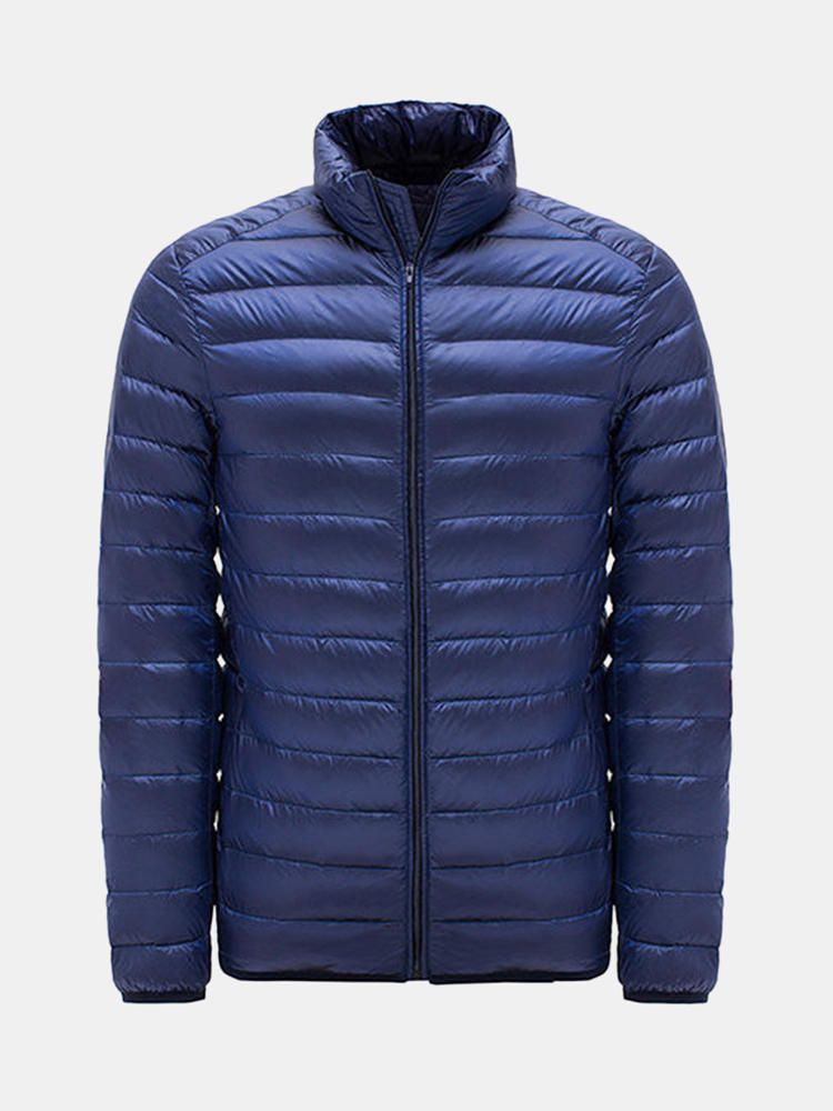 Big Size Heren Lichtgewicht Eend Donsjack Winddichte Warme Casual Jas Jas