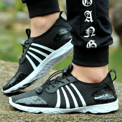 Heren Lichtgewicht Ademend Mesh Doek Outdoor Wandelschoenen