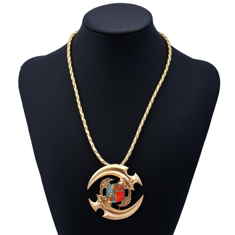 Unisex Fidget Spinner Ketting Twine Hanger Ketting Voor Mannen Vrouwen