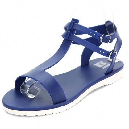 Dames Zomer Chique Peep Toe Sandalen Strand Ademende Strappy Sandalen