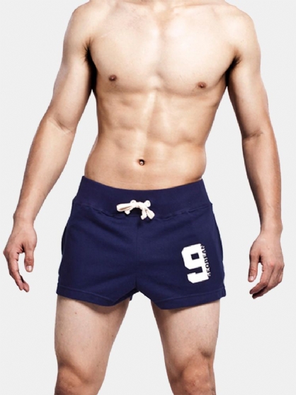 Heren Elastische Taille Thuis Broek Casual Arrow Sport Strand Shorts