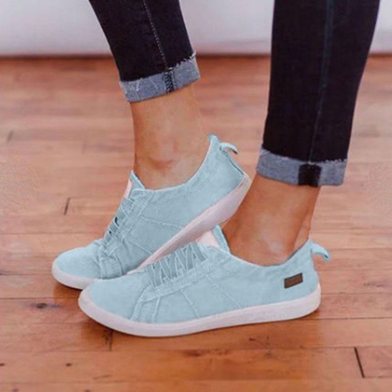 Grote Maten Dames Casual Canvas Veterschoenen