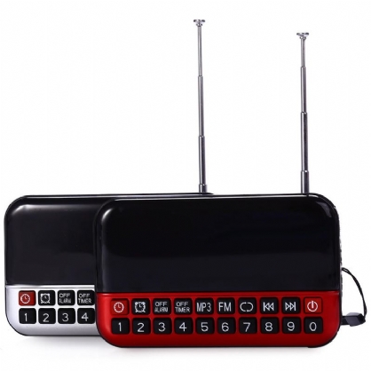 St-2 Led-wekkerradio Digitale Klok Multifunctionele Timer Lcd-scherm Mp3-speler Luidspreker